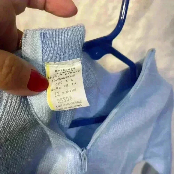 Vintage Baby Boy Two Piece 12 Month Sweater & Vest Classic Winter Theme Snowman - Picture 9 of 9